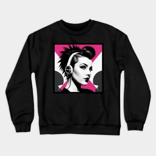 Punk Rock Girl Crewneck Sweatshirt